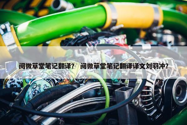 阅微草堂笔记翻译？ 阅微草堂笔记翻译译文刘羽冲？
