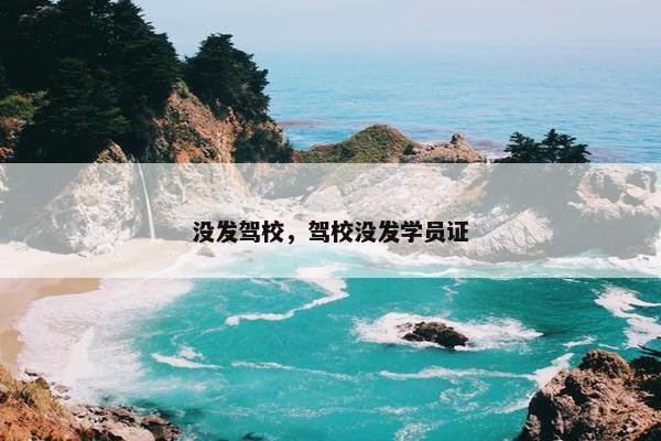 没发驾校，驾校没发学员证