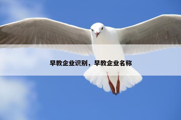 早教企业识别，早教企业名称