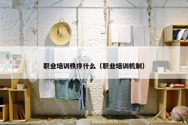 职业培训秩序什么（职业培训机制）