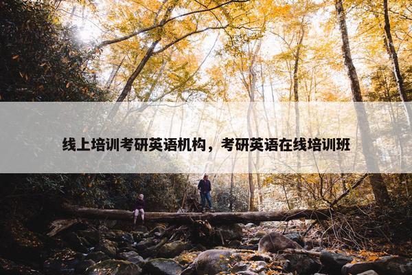 线上培训考研英语机构，考研英语在线培训班