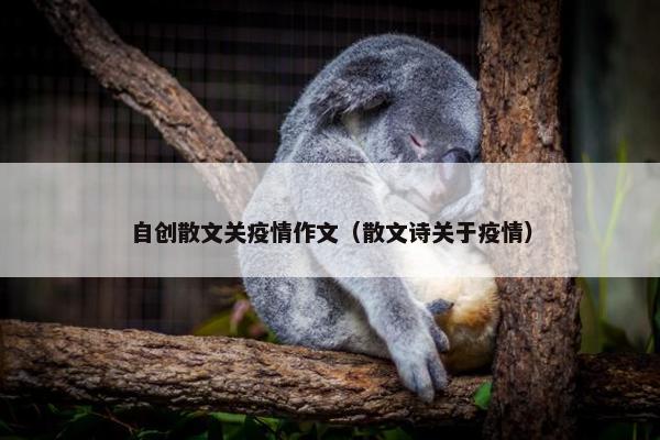 自创散文关疫情作文（散文诗关于疫情）