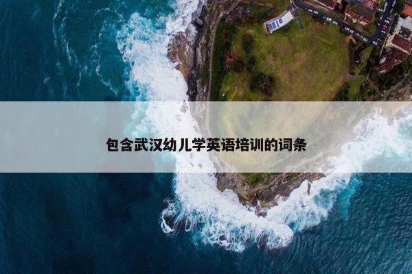 包含武汉幼儿学英语培训的词条