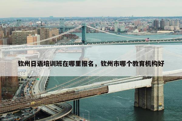 钦州日语培训班在哪里报名，钦州市哪个教育机构好