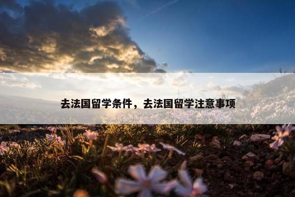 去法国留学条件，去法国留学注意事项