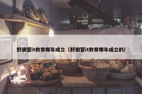 野狼营it教育哪年成立（野狼营it教育哪年成立的）