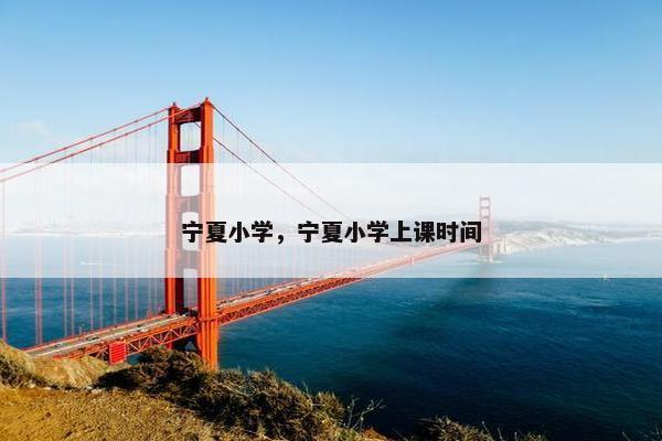 宁夏小学，宁夏小学上课时间