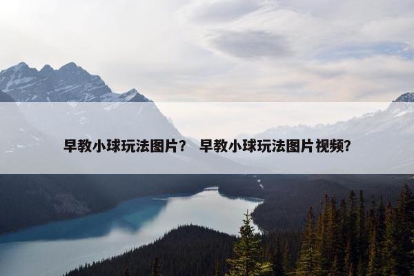 早教小球玩法图片？ 早教小球玩法图片视频？