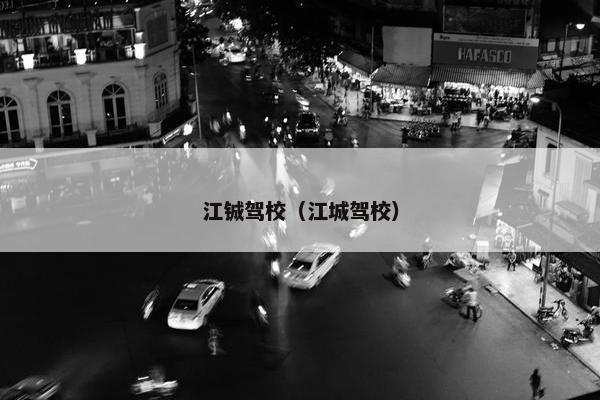 江铖驾校（江城驾校）