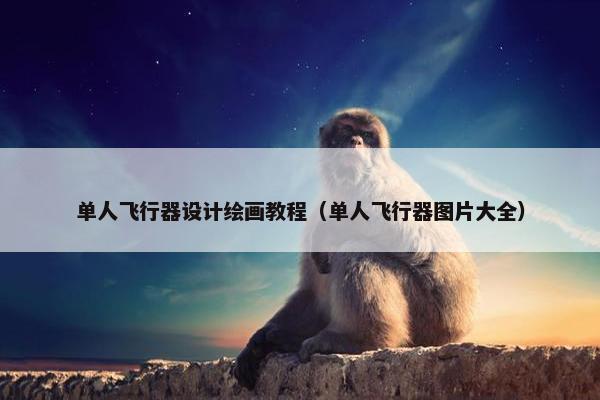 单人飞行器设计绘画教程（单人飞行器图片大全）