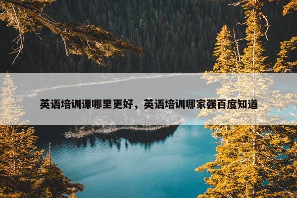 英语培训课哪里更好，英语培训哪家强百度知道