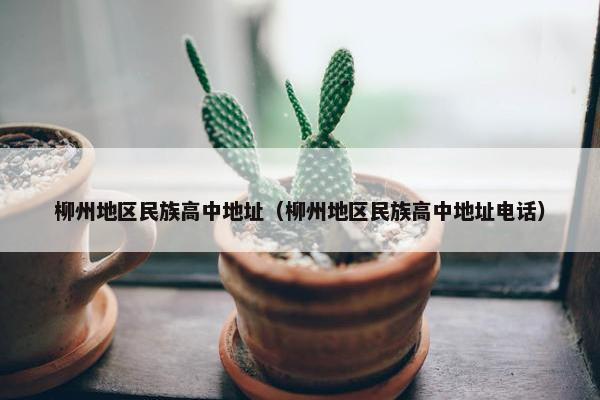 柳州地区民族高中地址（柳州地区民族高中地址电话）