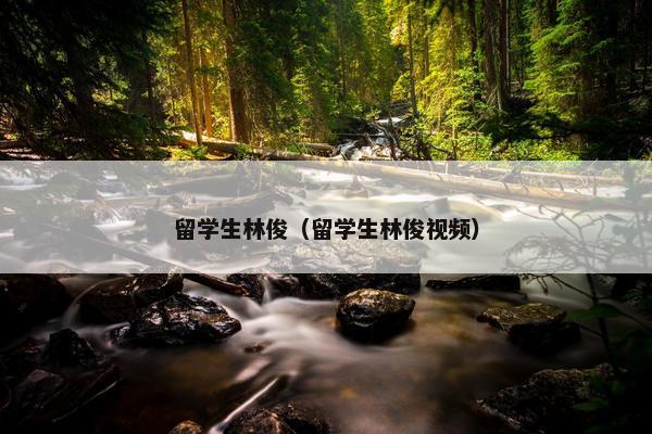 留学生林俊（留学生林俊视频）