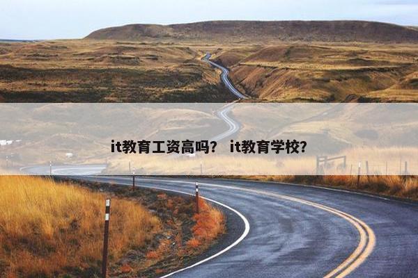 it教育工资高吗？ it教育学校？