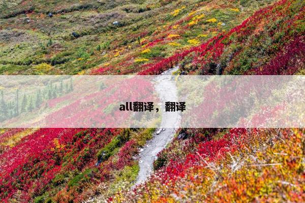all翻译，翻译