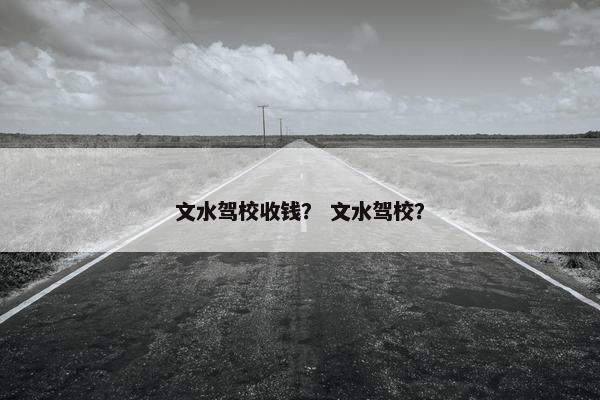 文水驾校收钱？ 文水驾校？