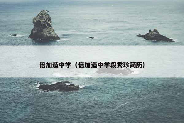 倍加造中学（倍加造中学段秀珍简历）