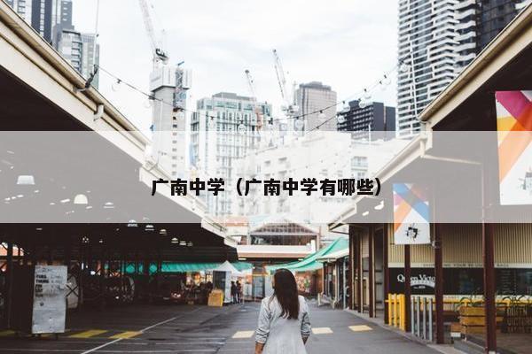 广南中学（广南中学有哪些）