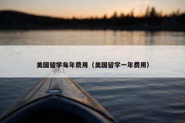 美国留学每年费用（美国留学一年费用）