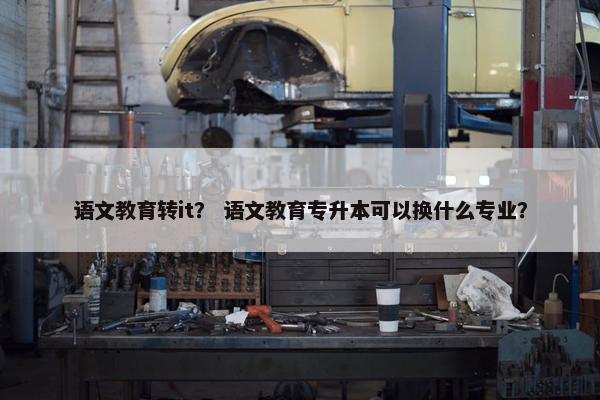 语文教育转it？ 语文教育专升本可以换什么专业？