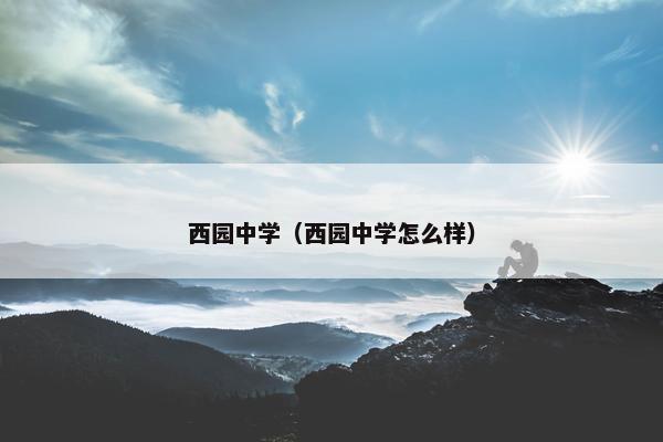 西园中学（西园中学怎么样）