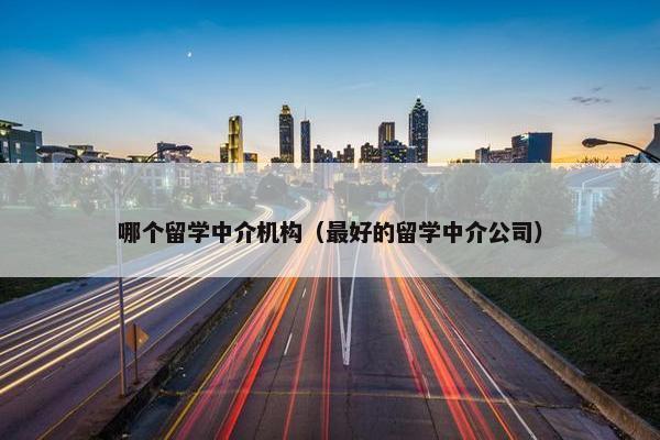 哪个留学中介机构（最好的留学中介公司）