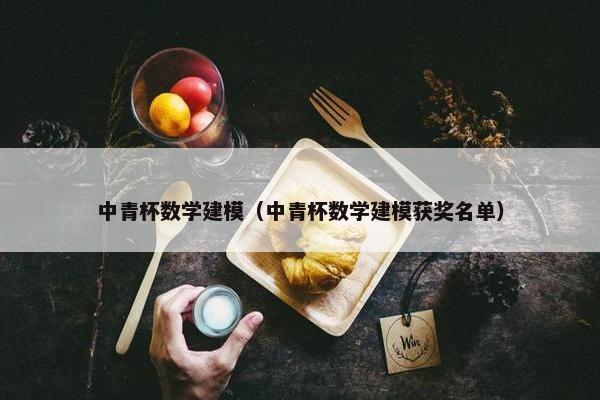 中青杯数学建模（中青杯数学建模获奖名单）