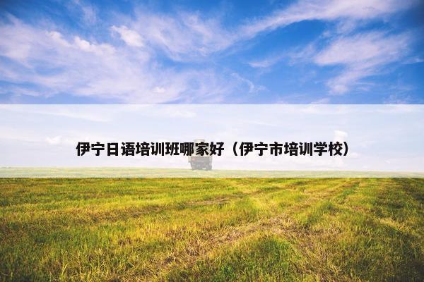 伊宁日语培训班哪家好（伊宁市培训学校）
