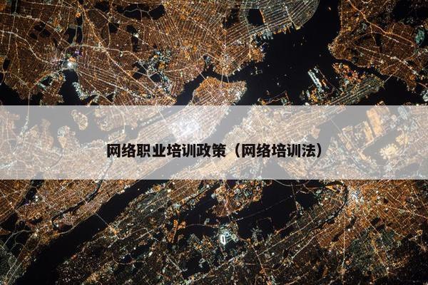 网络职业培训政策（网络培训法）
