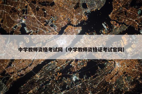 中学教师资格考试网（中学教师资格证考试官网）