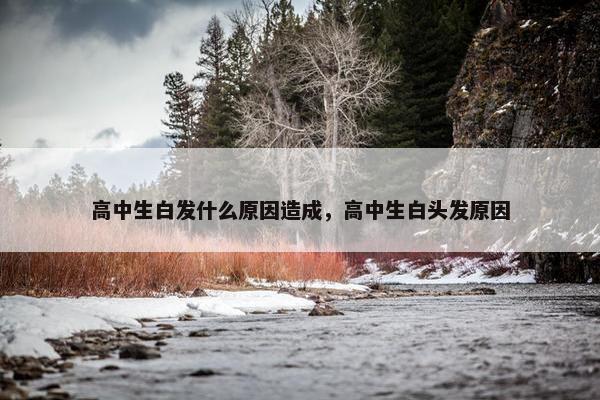 高中生白发什么原因造成，高中生白头发原因