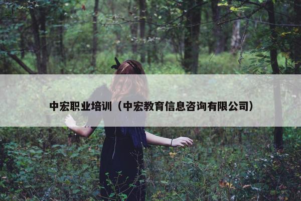中宏职业培训（中宏教育信息咨询有限公司）