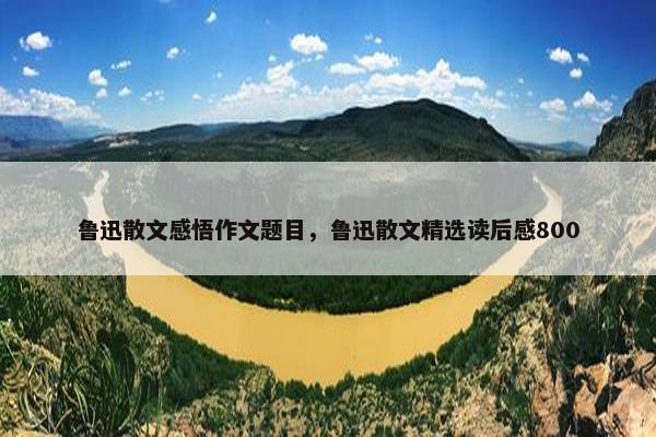 鲁迅散文感悟作文题目，鲁迅散文精选读后感800