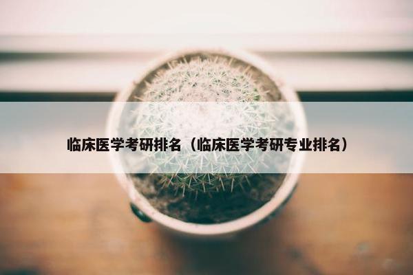 临床医学考研排名（临床医学考研专业排名）