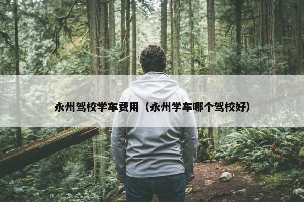 永州驾校学车费用（永州学车哪个驾校好）