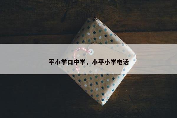 平小学口中学，小平小学电话