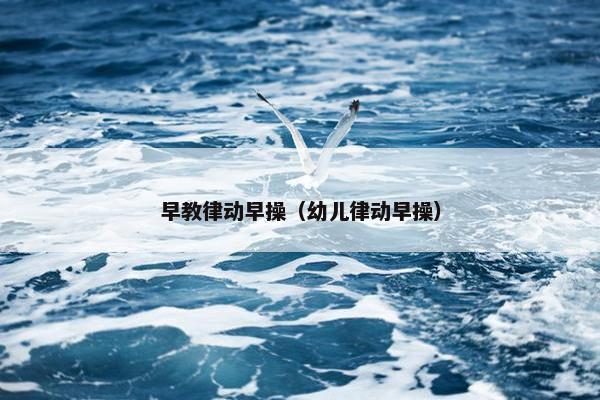 早教律动早操（幼儿律动早操）