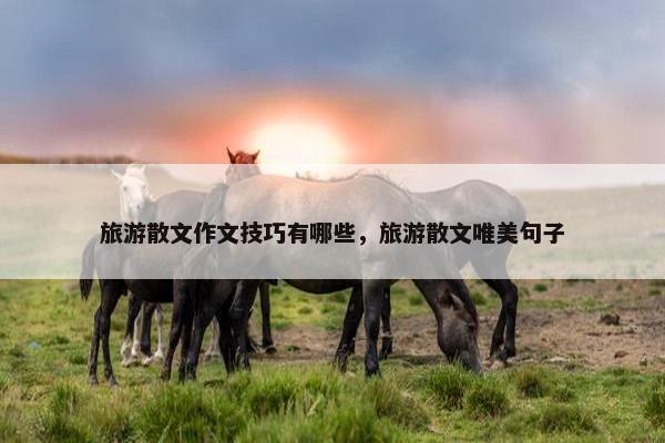 旅游散文作文技巧有哪些，旅游散文唯美句子