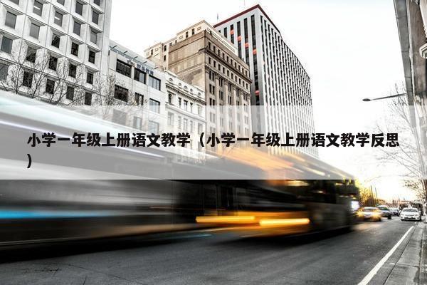 小学一年级上册语文教学（小学一年级上册语文教学反思）