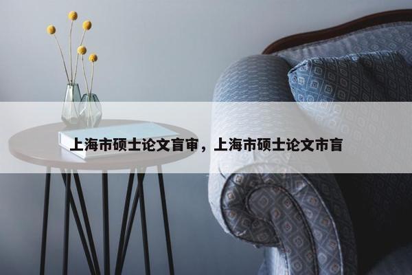 上海市硕士论文盲审，上海市硕士论文市盲