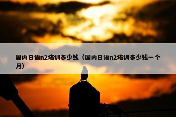 国内日语n2培训多少钱（国内日语n2培训多少钱一个月）