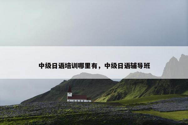 中级日语培训哪里有，中级日语辅导班