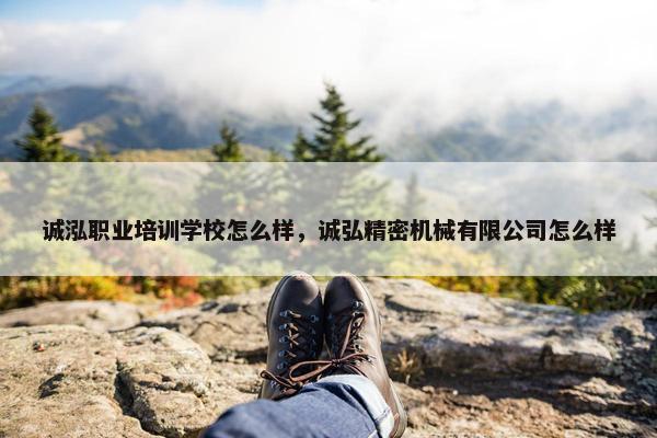 诚泓职业培训学校怎么样，诚弘精密机械有限公司怎么样