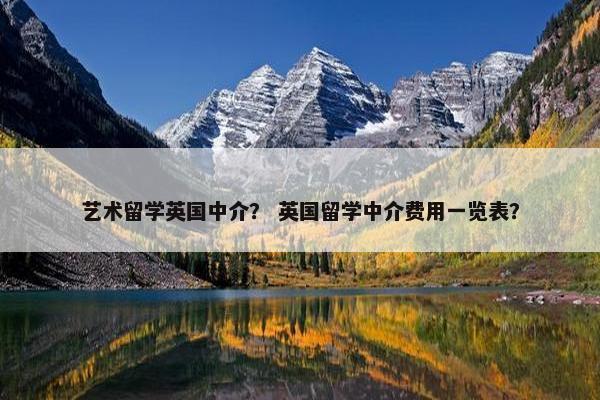 艺术留学英国中介？ 英国留学中介费用一览表？