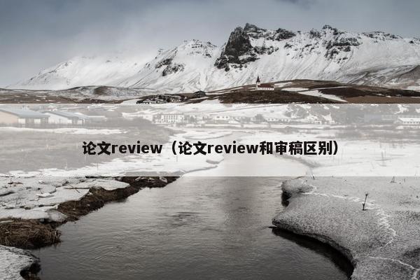 论文review（论文review和审稿区别）