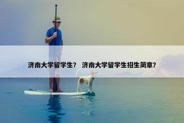 济南大学留学生？ 济南大学留学生招生简章？