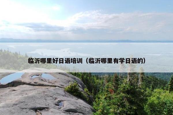 临沂哪里好日语培训（临沂哪里有学日语的）