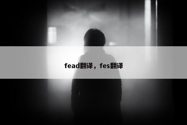 fead翻译，fes翻译