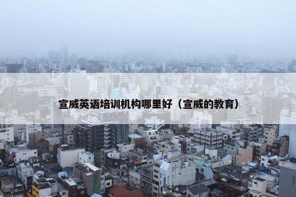 宣威英语培训机构哪里好（宣威的教育）
