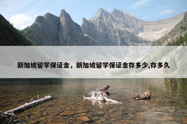 新加坡留学保证金，新加坡留学保证金存多少,存多久